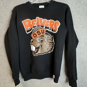 Vintage OSU Beavers Discus Crewneck Sweatshirt Size Youth Large College Football